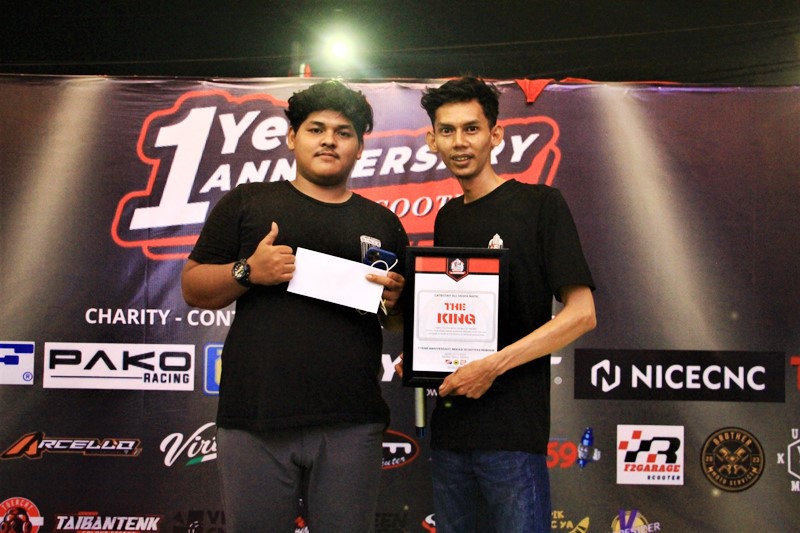 Anniv Bekasi Scooter Reborn The King Modifikasi Copy