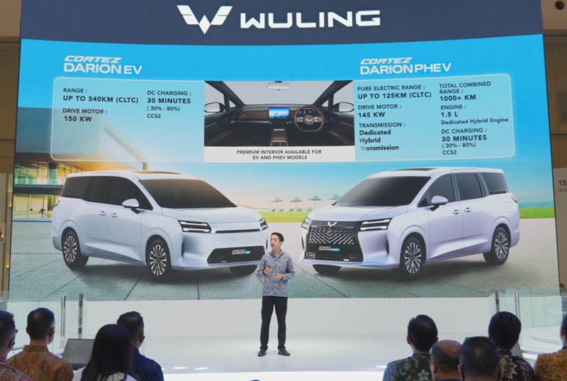 Wuling Cortez Darion tersedia dalam dua jenis pilihan yaitu EV dan PHEV