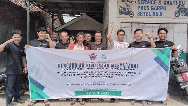 TIM PENGABDIAN KEMITRAAN MASYARAKAT UNISVET SEMARANG. Perkenalkan HCS Sebagai Solusi Efisiensi Bahan Bakar Kepada Mekanik Di Pantura.