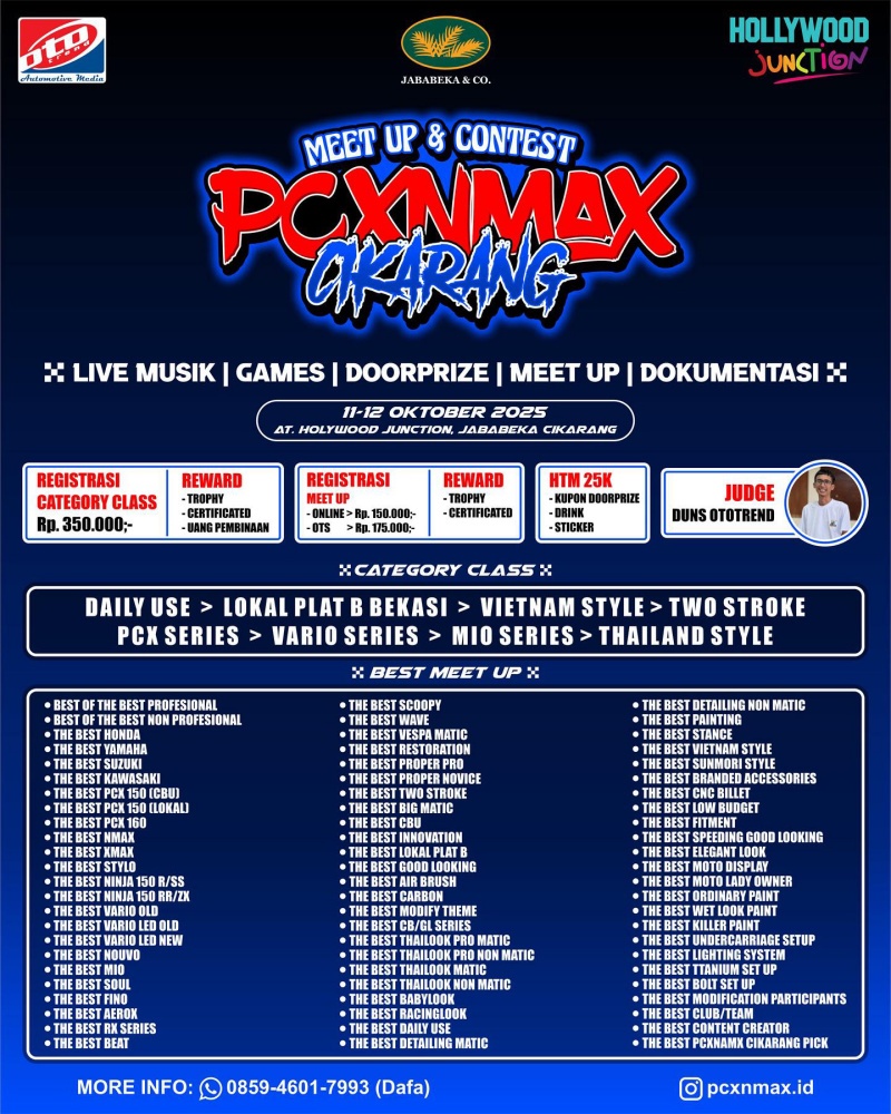 2025 10 12 pcx NMAX cikarang