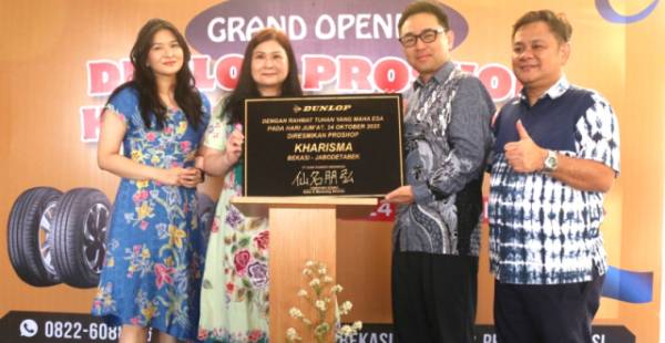 Grand Opening Proshop Dunlop Kharisma Bekasi Utara, Pusat Layanan Ban Lengkap untuk Mobil di Bekasi.