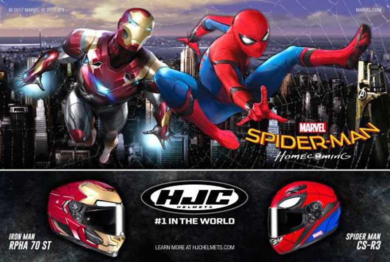 HJC. Rilis helm anyar Spider-Man dan Iron-Man