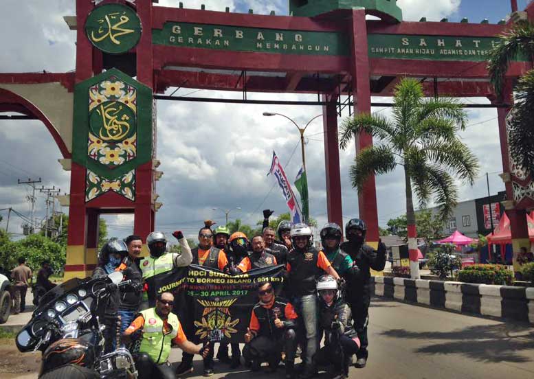 HDCI Surabaya saat riding di Kalimantan