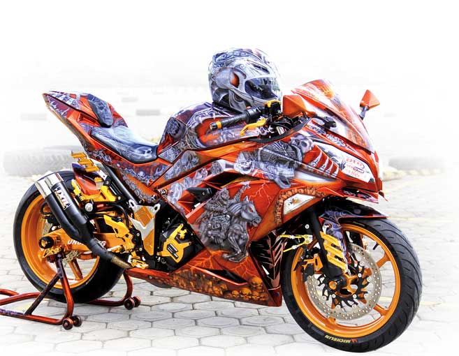 Kawasaki Ninja 250 FI ’16 Sorong (Papua Barat) : Skull War Ninja