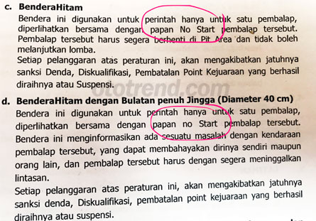 Ini pasal Buku Kuning yang tidak diterapkan pimpinan lomba