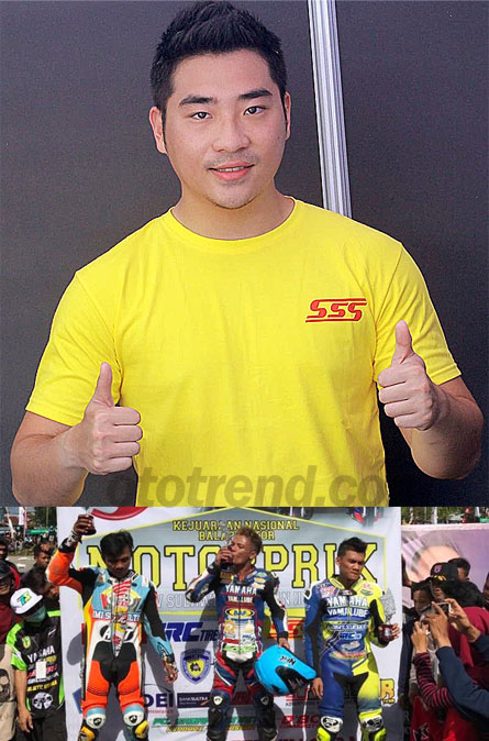 Hangky Kurniawan dari PT. Trivera  (Gear-Set SSS) | HANDY TUAHATU. Podium jawara MP1  dengan dukungan gear-set SSS Hangky Kurniawan dari PT. Trivera  (Gear-Set SSS) | HANDY TUAHATU. Podium jawara MP1  dengan dukungan gear-set SSS