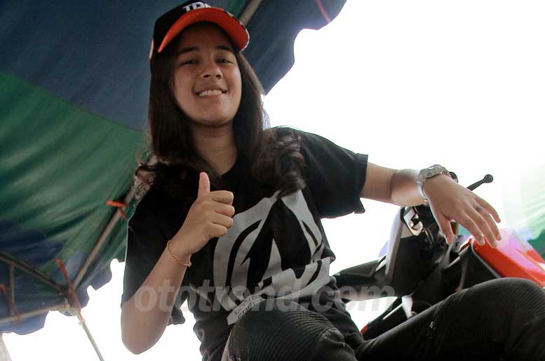 SABRINA SAMEH. Dikontrak Yamaha, TDR Racing dan tim Yamaha Akai Jaya
