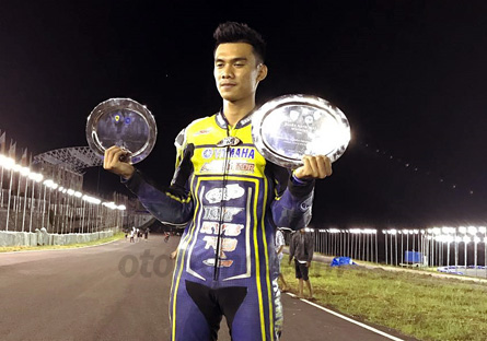 FAHRI SANDY. Double-winner atau  kawinkan juara nasional pemula MP3 dan MP4